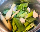 長ネギとニンニクと生姜の香味油作り方1写真