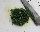 チミチュリソースで食べる♪スマッシュドポテト。作り方1写真