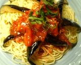 ナスとトマトのパスタ 高原風トマトソース作り方10写真