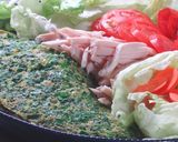 韮の薄焼き卵の野菜包み作り方5写真