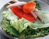 韮の薄焼き卵の野菜包み作り方6写真
