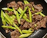 お弁当にもつまみにも!アスパラ牛肉炒め作り方5写真