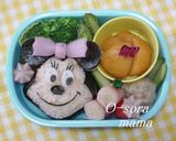 キャラ弁　おかず　ビア　ハム　リボン作り方4写真