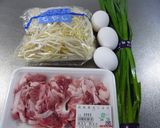 もやし・にら・豚こまでお焼き風~☆作り方1写真