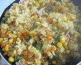 フライパンでカレーピラフ作り方6写真