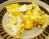 ★食パンdeたまご野菜サンド★作り方1写真