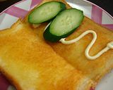 ★食パンdeたまご野菜サンド★作り方4写真