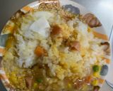 レンジ簡単中華風梅カルボ味炒飯弁当作り方9写真