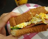 ★食パンdeたまご野菜サンド★作り方6写真
