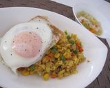 フライパンでカレーピラフ作り方7写真