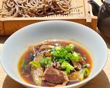 ラム肉とナスのつけ蕎麦&うどん♪ランチ作り方2写真