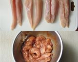 柔らか鶏ささみのにんにくケチャップソテー作り方1写真