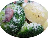 ブロッコリー＆ポテトのイカ塩辛ソース作り方5写真