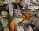 鶏肉と根菜と茄子のデリ風バルサミコソース作り方6写真