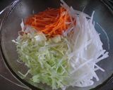 レンジでチン♪千切り野菜サラダ作り方2写真