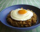 一人ご飯にノンオイル✿レンジで目玉焼き✿作り方10写真