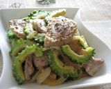 豚肉とゴーヤのチーズ味噌炒め作り方10写真
