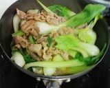 ちんげんさいと豚肉の炒め物作り方3写真