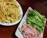 冷やし中華風タヌキそば作り方1写真