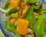 新野菜とサーモンのわさび風味オリーブドレ作り方4写真