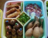 運動会のお弁当 天むす弁当作り方4写真