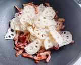 くんちゃまベーコンとれんこんのきんぴら作り方3写真