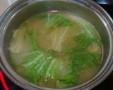 簡単！！レタスの味噌汁作り方3写真