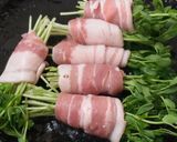 豚バラと豆苗で巻き巻き♪ポン酢味で作り方2写真