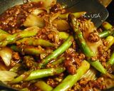 マーボーアスパラ丼作り方6写真