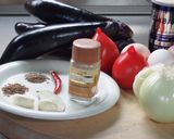 スパイスだけで作る茄子と茹で卵のカレー作り方1写真