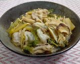 フライパンで野菜と豚バラ肉の蒸し焼き作り方6写真