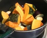 ナスかぼちゃみょうがたまり醤油煮のまね。作り方2写真