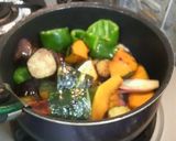 ナスかぼちゃみょうがたまり醤油煮のまね。作り方3写真
