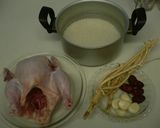本格薬膳。参鶏湯(サムゲタン)作り方1写真