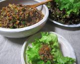 野菜たっぷりひき肉のレタス包み作り方6写真