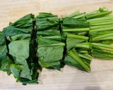 レンジで簡単！海苔香る小松菜のナムル作り方1写真