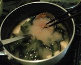 残り物のみそ汁で!サッパリ冷汁風どんぶり作り方1写真