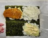 たたむだけ★簡単フライドチキンおにぎらず作り方5写真