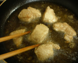 鶏肉とナスの揚げ浸し　エスニック風ソース作り方4写真