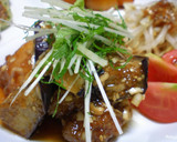 鶏肉とナスの揚げ浸し　エスニック風ソース作り方5写真
