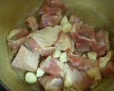 鶏肉のお酢とにんにく煮★作り方1写真