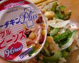 シーチキン＋豆とゴーヤのおかかサラダ作り方3写真