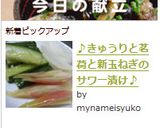 ♪きゅうりと茗荷と新玉ねぎのサワー漬け♪作り方6写真