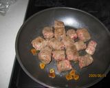 節約レシピ・薄切り牛肉で1口ステーキ?♥作り方6写真