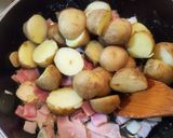 新じゃがのガリバタベーコン炒め作り方3写真