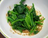 ほうれん草と鶏ハムのごま酢和え作り方3写真