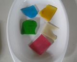 かまぼこ　かき氷シロップお弁当に　飾り作り方3写真