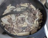 たけのこと玉ねぎと牛こま肉の中華風炒め作り方5写真