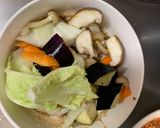 ゴロゴロ野菜魚肉中華風味噌キムチ味炒煮風作り方11写真
