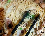 チキンと長ネギの焦がし醤油パスタ作り方6写真